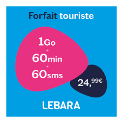 LEBARA Forfait Touriste 24.99€