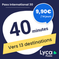 LYCAMOBILE Pass International 40