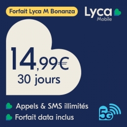 LYCAMOBILE Pass National M Bonanza 14,99€