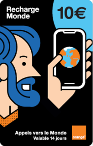 Mobicarte Monde 10€
