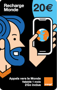 Mobicarte Monde 20€