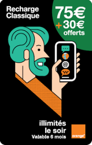 Mobicarte 75€ + 30€ de crédit offerts