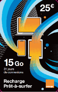 Orange Prêt à surfer 25€