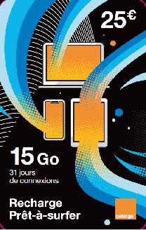 Orange Prêt à surfer 25€