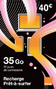 Orange Prêt à surfer 40€