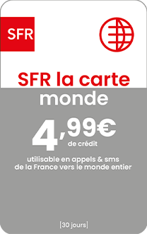 SFR La Carte MONDE 4,99€