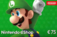 Nintendo e-shop 75 €