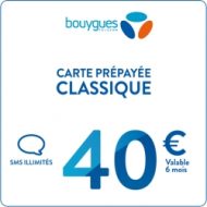 Carte Bouygues telecom CLASSIQUE 40€
